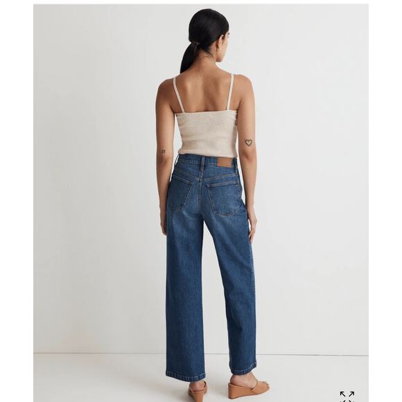 Madewell The Perfect Vintage Wide-Leg Jean, Women’s 26P Medium Blue Wash - Picture 2 of 11